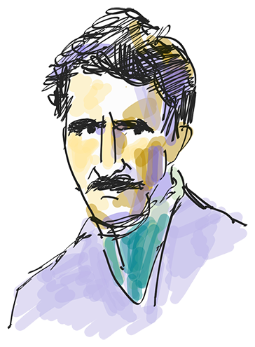 Retrato dibujado de Mañungo