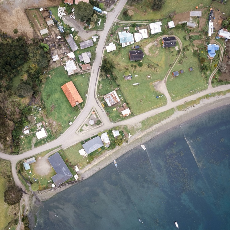 El conjunto de la iglesia de Lincay, Chiloé