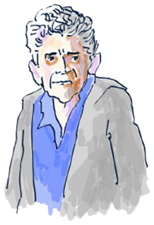 Retrato dibujado de Don Hugo, de Llingua