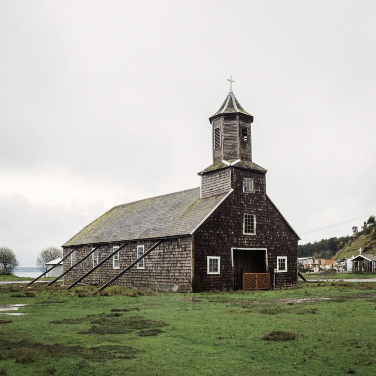 La volumetría de la iglesia de Matao, Chiloé