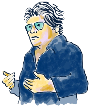 Retrato dibujado de Yanette Mansilla, de Puchilco